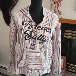 Forever Salty Baja hoodie, super cute size M